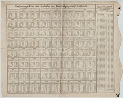 Ausztria / Laibach 1879. 'Landeshauptstadt Laibach' Kölcsön Kötvény 20 Osztrák értékű Guldenről, Szárapzecséttel T:III H - Non Classificati