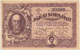 Budapest 1925. 'Jókai Sorsjegy' 20.000K T:II - Non Classés