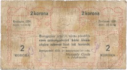 Beregszász 1919. 2K Szükségpénz T:III- Adamo BER-1.2 - Unclassified