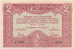 Kecskemét 1919.06.05. 2K Pénzutalvány T:III - Ohne Zuordnung