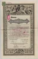 Ausztria / Bécs 1908. 'Staatsschuldverschreibung (Államadósság Kötvény)' 6000G-ről, Névre Szóló, Szárazpecséttel, Bélyeg - Non Classificati