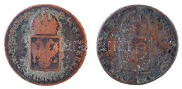 1816G 1kr Cu 'I. Ferenc' + 1816O 1kr Cu T:2,2- Patina Unger III.: 1406.c, 1406.d; Huszár: 2060., 2061. - Zonder Classificatie