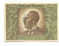ALLEMAGNE / GERMANY - CARL PETERS / AFRIKA  KOLONY - 75 PFENNIG 1922 / SERIE A - Deutsch-Suedwestafrika