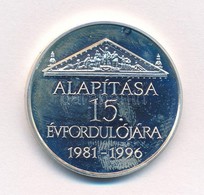 Bognár György (1944-) 1996. 'Az Inter-Európa Bank Megalakulásának 15. évfordulójára 1981-1996' Kétoldalas Ag Emlékérem D - Unclassified