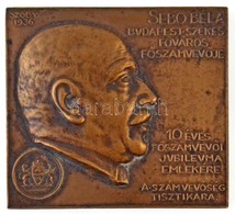Sződy Szilárd (1878-1939) 1936. 'Sebő Béla Budapest Székesfőváros Főszámvevője - 10 éves Főszámvevői Jubileuma Emlékére  - Zonder Classificatie