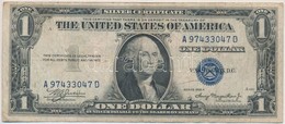 Amerikai Egyesült Államok 1935-1945. (1935A) 1$ 'Silver Certificate - Kisméretű', Kék Pecsét, 'William Alexander Julian  - Unclassified