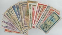 33db-os Jugoszláv és Román Bankjegy Tétel T:III,III- Kevés IV
33pcs Of Yugoslavian And Romanian Banknotes Lot C:F,VG Wit - Non Classés