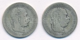 Ausztria 1894-1895. 1K Ag 'Ferenc József' (2xklf) T:2-,3 Austria 1894-1895. 1 Corona Ag 'Franz Joseph' (2xdiff) C:VF,F - Ohne Zuordnung