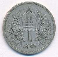 Ausztria 1897. 1K Ag 'Ferenc József' T:2-,3
Austria 1897. 1 Corona Ag 'Franz Joseph' C:VF,F 
Krause KM#2804 - Zonder Classificatie