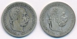 Ausztria 1898-1899. 1K Ag 'Ferenc József' (2xklf) T:2-
Austria 1898-1899. 1 Corona Ag 'Franz Joseph' (2xdiff) C:VF 
Krau - Unclassified