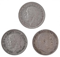 Nagy-Britannia 1910. 3p Ag 'VII. Eduárd' + 1932-1933. 3p Ag 'V. György' (2xklf) T:2-,2
Great Britain 1910. 3 Pence Ag 'E - Non Classificati