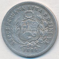 Peru 1866YB 1/5S Ag T:2- 
Peru 1866YB 1/5 Sol Ag C:VF
Krause KM#191 - Zonder Classificatie