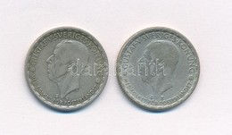 Svédország 1944G-1947TS 1K Ag (2xklf) 'V. Gusztáv' T:2,3 
Sweden 1944G-1947TS 1 Krona Ag (2xdiff) 'Gustaf V.' C:XF,F Kra - Non Classificati