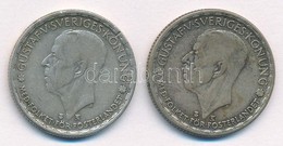 Svédország 1946TS-1948TS 1K Ag (2xklf) 'V. Gusztáv' T:2,2- Patina
Sweden 1946TS-1948TS 1 Krona Ag (2xdiff) 'Gustaf V' C: - Non Classificati