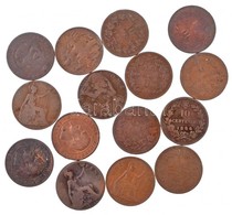 Vegyes 15db-os Brit, Francia és Olasz Br Fémpénz Tétel T:2-,3
Mixed 15pcs Of Br Coins From Great Britain, France And Ita - Non Classificati