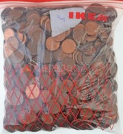 Vegyes Fémpénz Tétel ~3,4Kg-os Súlyban, Angol, Német és Amerikai Kiadások T:vegyes
Mixed Coin Lot In ~3,4Kg Net Weight,  - Non Classificati