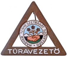 ~1950. 'Magyar Természetbarát Szövetség - Túravezető' Zománcozott Fém Jelvény (35x42mm) T:2 - Zonder Classificatie