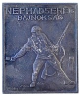 1955. 'Néphadsereg Bajnokság / 1955. HADS. BAJN. 400 M. SIKF. III.' Fém Díjplakett. Szign.: Jákfalvy (50x60mm) T:2 - Ohne Zuordnung