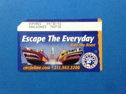 ESCAPE THE EVERYDAY USA STATI UNITI SCHEDA CARTA TESSERA USATA METROCARD MTA INGRESSO METRO TRENI BUS USED CARD - Wereld