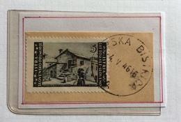 ISTRIA LITORALE SLOVENO SLOVENSKA BISTRICA (BISTERZA) 4/5/46  EX PROV. POLA Poi FIUME   ANNULLO  JUGOSLAVIO SU 5 L. - Yugoslavian Occ.: Slovenian Shore