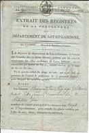 LOT Et GARONNE - TEMPLE-PORT Ste MARIE - PV De Nomination - 1803 - RRR - Historical Documents