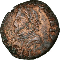 Monnaie, France, Henri III, Double Tournois, 1580, Bayonne, TB+, Cuivre - 1574-1589 Henry III