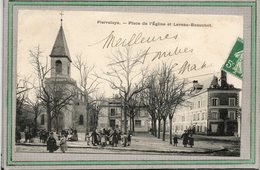 CPA - PIERRELAYE (95) - Aspect De La Place De L'Eglise Et Leveau-Beauchet En 1905 - Pierrelaye