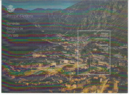 ANDORRA.FHASA/FEDA.(Forces Hidroelèctriques D'Andorra) 90 Ans.Bloque Lenticular,Bloc-feuillet Neuf ** Haute Faciale - Blocks & Sheetlets