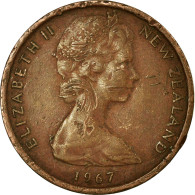 Monnaie, Nouvelle-Zélande, Elizabeth II, Cent, 1967, TTB, Bronze, KM:31.1 - Nueva Zelanda