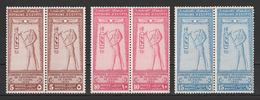 Egypt - 1925 - Pair - RARE - ( International Geographical Congress ) - Complete Set - MNH** - Nuovi