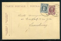 Belgique - Entier Postal + Complément De Marbehan Pour Luxembourg En 1923 -  Réf M105 - Cartoline 1909-1934