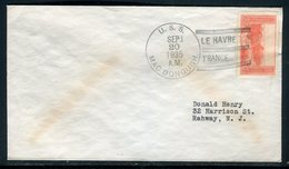 Cachet D'escale Sur Enveloppe Du U.S.S. Mac Donough Au Havre En 1935  -  Réf M120 - Poste Navale