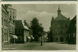 NETHERLANDS - GROENLO - MARKT - RPPC POSTCARD 1930s (BG3614) - Groenlo