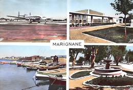 MARIGNANE - Arrivée D'un Courrier Air France - Le Stade - Port Du Jaï - La Fontaine - Marignane