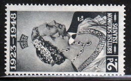 British Solomon Islands 1949 Single Stamp From The Silver Wedding Set. - Iles Salomon (...-1978)