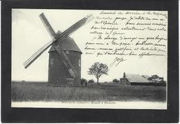 CPA Moulin à Vent écrite Breteuil Moulin à Brouette - Windmills