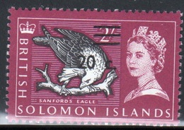 British Solomon Islands 1966 Single 20c Stamp From The Overprinted Definitive Set. - Iles Salomon (...-1978)