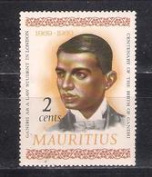 Mauritius 1976 Sc Nr 357 MNH M.Gandhi  (a2p1) - Mauricio (1968-...)