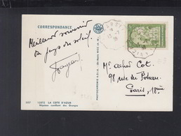 Monaco CP 1938 Nicoises - Lettres & Documents