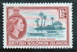 British Solomon Islands 1963 Single 1½d Stamp From The Definitive Set With Change Of Watermark. - Iles Salomon (...-1978)