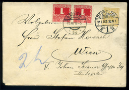 DEBRECEN 1912. Levél Bécsbe Küldve, Portózva - Postage Due