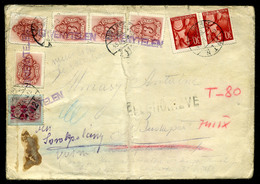 KECSKEMÉT 1945. 06. Cenzúrázott Levél Budapestre Küldve, Vegyes Portózással, érdekes Darab!  /  Cens. Letter To Budapest - Covers & Documents