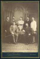NYITRA 1880. Cca. Lőger Gusztáv : Ismeretlen Férfiak, Szép Cabinet Fotó - Other & Unclassified