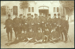 BUDAPEST 1906. Katonai Akadémia, Huszár Szakasza Fotós Képeslap - Hongarije