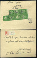 DOROG 1946.07.25. (27. Dsz) Ajánlott Levél 7*200 Ezer Ap Budapestre - Storia Postale