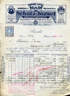 BUDAPEST 1917. Schatz József Sörnagykereskedő, Fejléces, Céges Számla   I. Csaba Utca - Non Classés