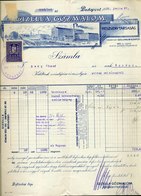 BUDAPEST 1930. Gizella Gőzmalom Fejléces, Céges Számla - Zonder Classificatie