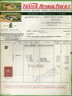BUDAPEST 1928. Franck Henrik Rt. Fejléces, Céges Számla - Unclassified