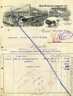 BRASSÓ 1910. Szappan és Gyertyagyár  Fejléces, Céges Számla - Unclassified