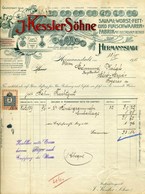 NAGYSZEBEN 1910. Kessler Söhne, Hentesárú Gyár  Fejléces, Céges Számla - Unclassified